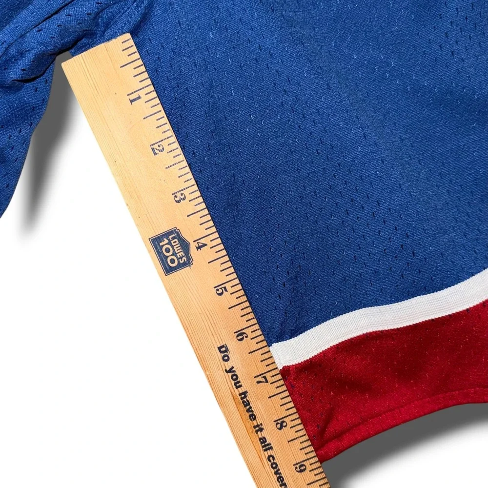 Vintage 1995 Nike Kansas Jayhawks Basketball Shorts Blue Red Mesh Mens XL‎ KU 34